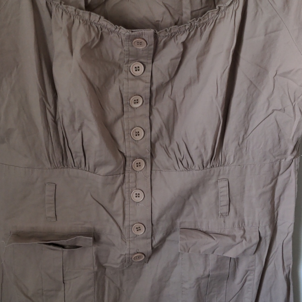 Newport News Women's Size 18 Cotton Blend Elastic Neck Dress - Picture 4 of 8